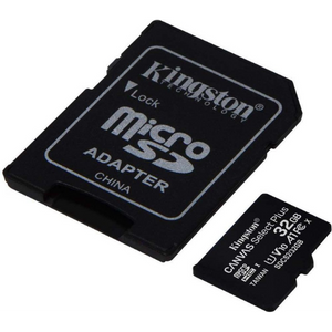 Kingston Micro SD kaart 32 GB + SD Adapter - Fooniq.nl