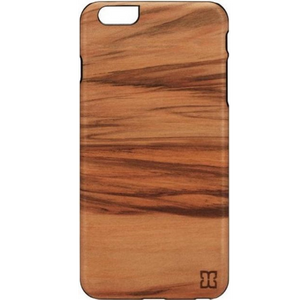 MAN&WOOD Hoesje Apple iPhone 6 Plus/6S Plus Hout Bruin Cappuccino - Fooniq.nl