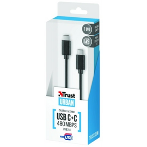 Trust Kabel USB 2.0 Type C naar C Zwart - Fooniq.nl