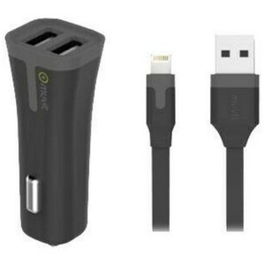 Muvit Autolader Dubbele USB + Apple Kabel - Fooniq.nl