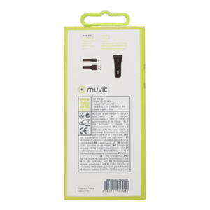 Muvit Autolader Dubbele USB + Apple Kabel - Fooniq.nl