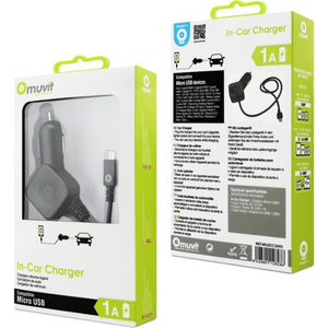 Muvit Autolader Micro-USB 1A - Fooniq.nl