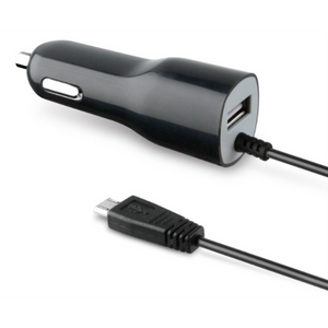 Muvit Autolader Micro-USB + Extra USB 2,1A - Fooniq.nl