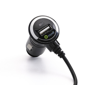 Muvit Autolader Apple 30 Pins + Extra USB 2,1A - Fooniq.nl
