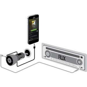 Griffin Autolader Apple + AUX 2,4A - Fooniq.nl