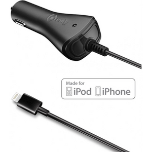 Celly Autolader Apple 1A Zwart - Fooniq.nl