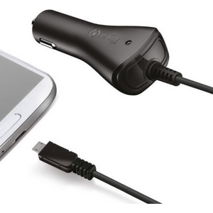 Celly Autolader Micro-USB 1A Zwart - Fooniq.nl