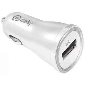 Celly Autolader USB 1A Wit - Fooniq.nl