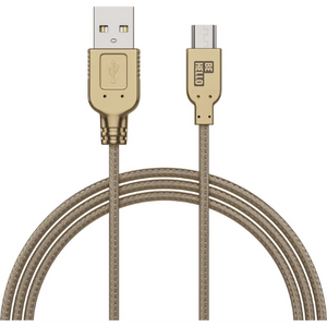 BeHello Kabel Micro-USB 1M Goud - Fooniq.nl