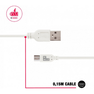BeHello Kabel Micro-USB 2.1A Wit - Fooniq.nl