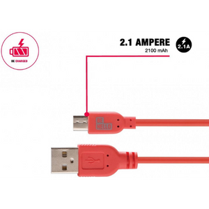 BeHello Kabel Micro-USB 2.1A Rood - Fooniq.nl
