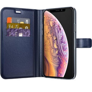 BeHello Apple iPhone X/XS Boekhoesje Blauw