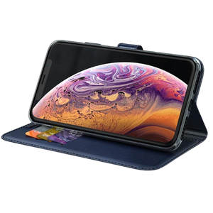 BeHello Apple iPhone X/XS Boekhoesje Blauw