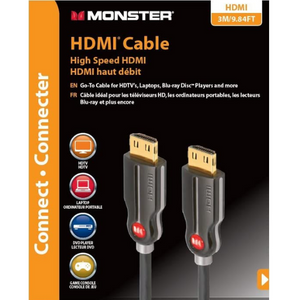 Monster HDMI Kabel 4K - 3M Zwart - Fooniq.nl