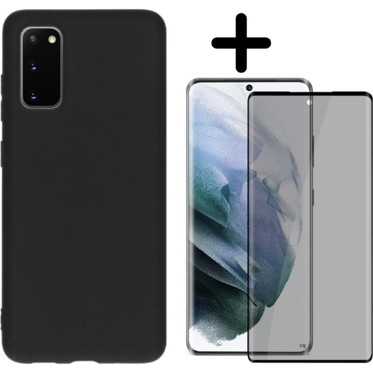 Samsung Galaxy S20 Plus Hoesje TPU Zwart - Fooniq.nl