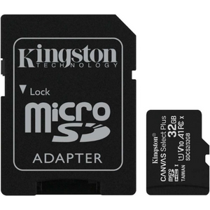 Kingston Micro SD kaart 32 GB + SD Adapter - Fooniq.nl
