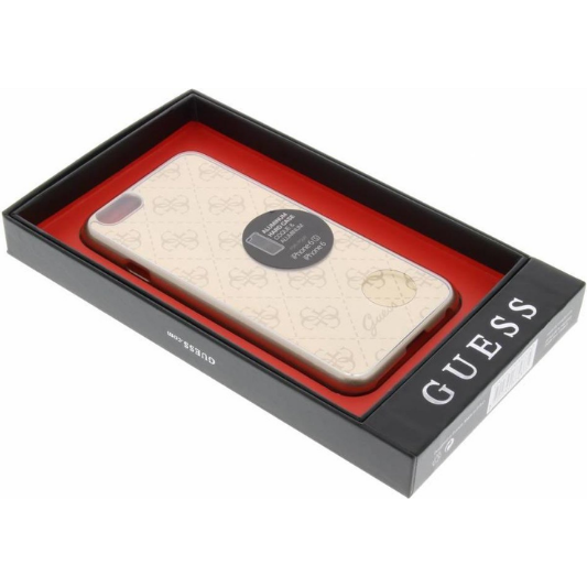 Guess Hard Hoesje Apple iPhone 6/6S Aluminium Gold - Fooniq.nl