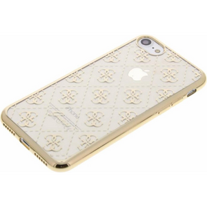 Guess Hoesje Apple iPhone 7/8/(2020/2022) Transparant Goud - Fooniq.nl