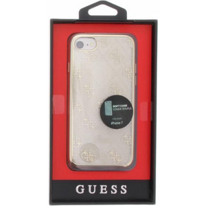 Guess Hoesje Apple iPhone 7/8/(2020/2022) Transparant Goud - Fooniq.nl