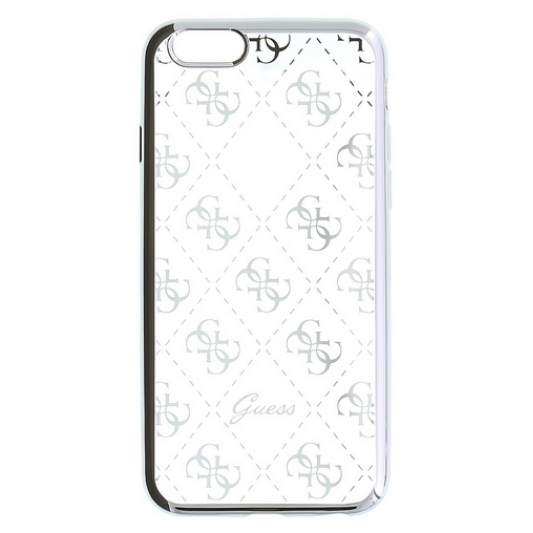 Guess Hoesje Apple iPhone 5/5C/5S/SE 2016 Transparant Zilver - Fooniq.nl