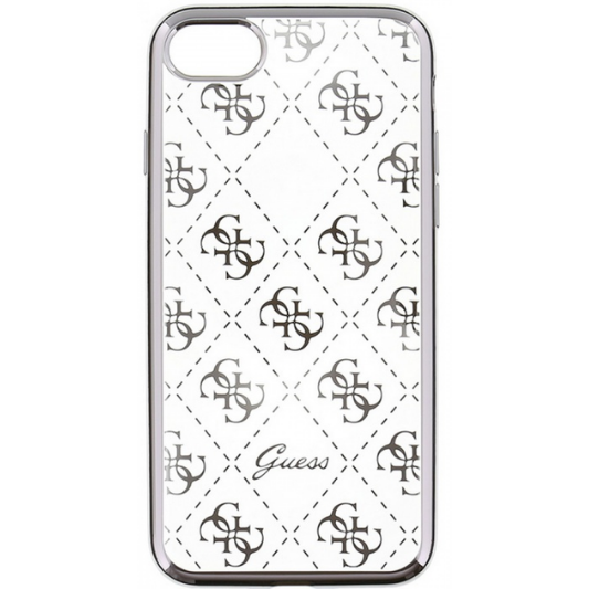 Guess Hoesje Apple iPhone 6/6S Transparant Zilver - Fooniq.nl