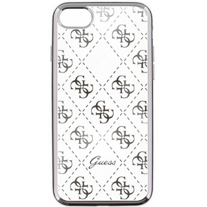 Guess Hoesje Apple iPhone 6/6S Transparant Zilver - Fooniq.nl