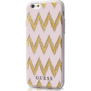 Guess Hoesje Apple iPhone 6/6S Chevron Beige - Fooniq.nl