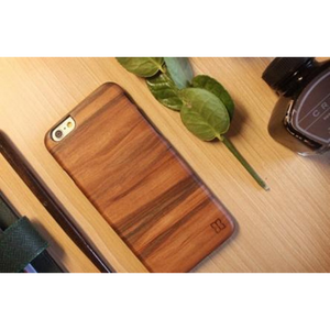 MAN&WOOD Hoesje Apple iPhone 6/6S Hout Bruin - Fooniq.nl