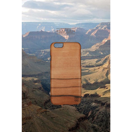 MAN&amp;WOOD Hoesje Apple iPhone 6/6S Hout Bruin - Fooniq.nl