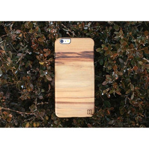 MAN&WOOD Hoesje Apple iPhone 6 Plus/6S Plus Hout Bruin Cappuccino - Fooniq.nl