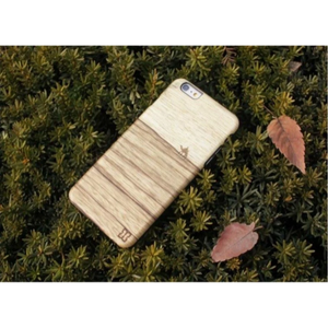 MAN&WOOD Hoesje Apple iPhone 6 Plus/6S Plus Hout Bruin Terra - Fooniq.nl