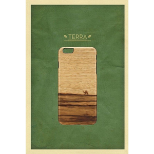 MAN&WOOD Hoesje Apple iPhone 6 Plus/6S Plus Hout Bruin Terra - Fooniq.nl