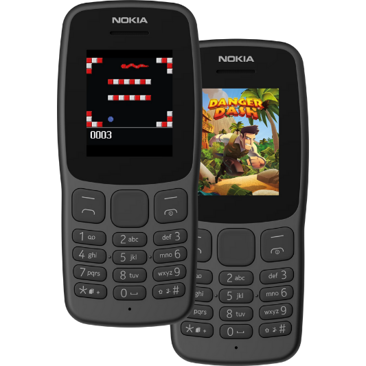 Nokia 106 Dual Sim - Grijs - Fooniq.nl
