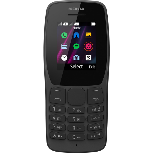Nokia 110 Dual Sim 4MB - Zwart - Fooniq.nl
