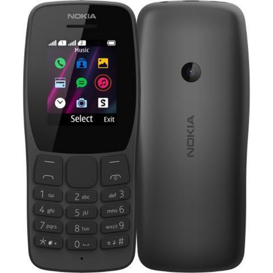 Nokia 110 Dual Sim 4MB - Zwart - Fooniq.nl