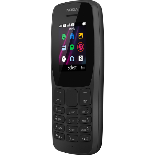 Nokia 110 Dual Sim 4MB - Zwart - Fooniq.nl