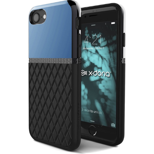 X-Doria Stevig Hoesje Apple iPhone 7/8/SE(2020/2022) Chrome - Fooniq.nl