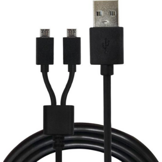 Azuri Kabel 2in1 Micro-USB 1M Zwart - Fooniq.nl