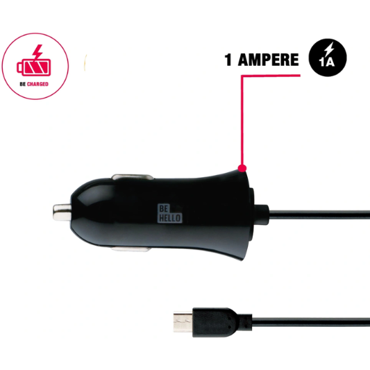 BeHello Autolader Micro-USB 1A - Fooniq.nl