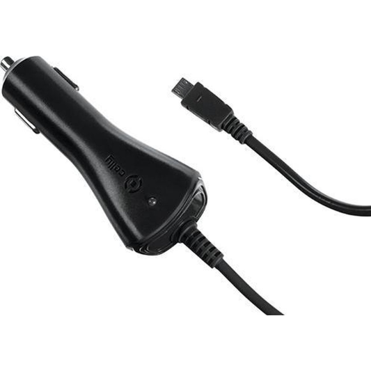 Celly Autolader Micro-USB 1A Zwart - Fooniq.nl
