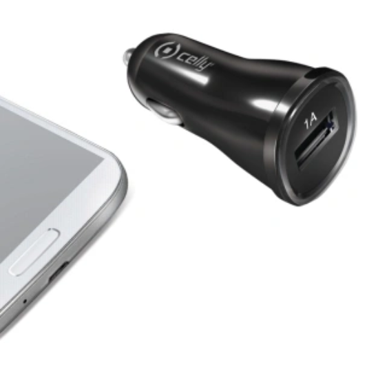 Celly Autolader USB 1A Zwart - Fooniq.nl