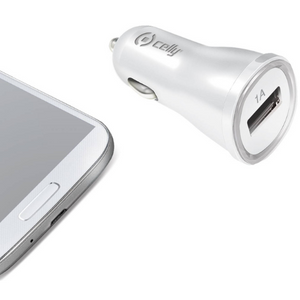 Celly Autolader USB 1A Wit - Fooniq.nl