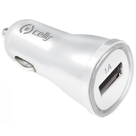 Celly Autolader USB 1A Wit - Fooniq.nl