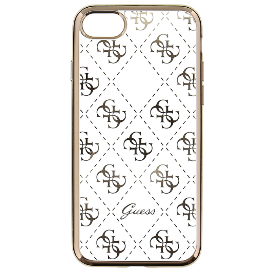 Guess Apple iPhone 7/8/SE(2020/2022) Transparant Goud - Fooniq.nl