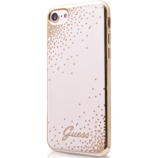 Guess Hoesje Apple iPhone 7/8/SE(2020/2022) Goud Roze - Fooniq.nl