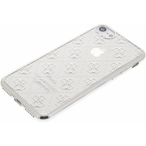 Guess Hoesje Apple iPhone 7/8/(2020/2022) Transparant Zilver - Fooniq.nl