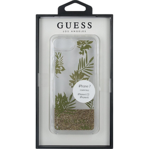 Guess Hoesje Apple iPhone 6/6S/7/8/SE(2020/2022) Glitter Goud - Fooniq.nl