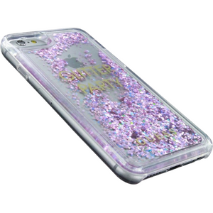 Guess Hoesje Apple iPhone 6/6S/7/8/SE(2020/2022) Glitter Paars - Fooniq.nl