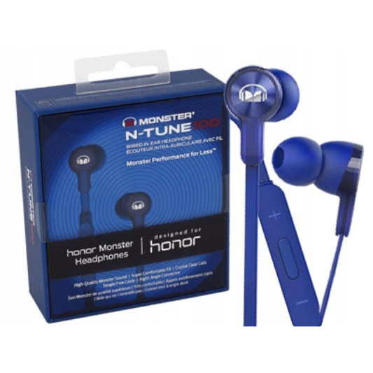 Monster Oordopjes 3.5mm Blauw - Fooniq.nl