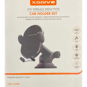 XSSIVE C24W Telefoonhouder Auto Draadloze Oplader - Fooniq.nl
